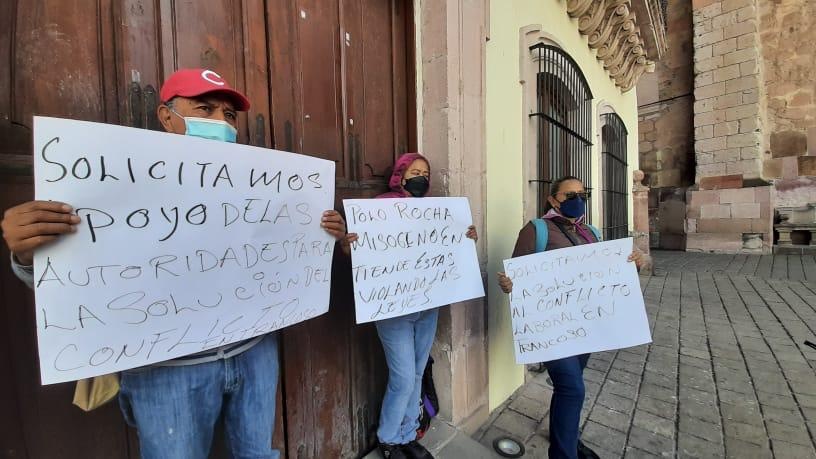 Se manifiestan trabajadoras de Trancoso