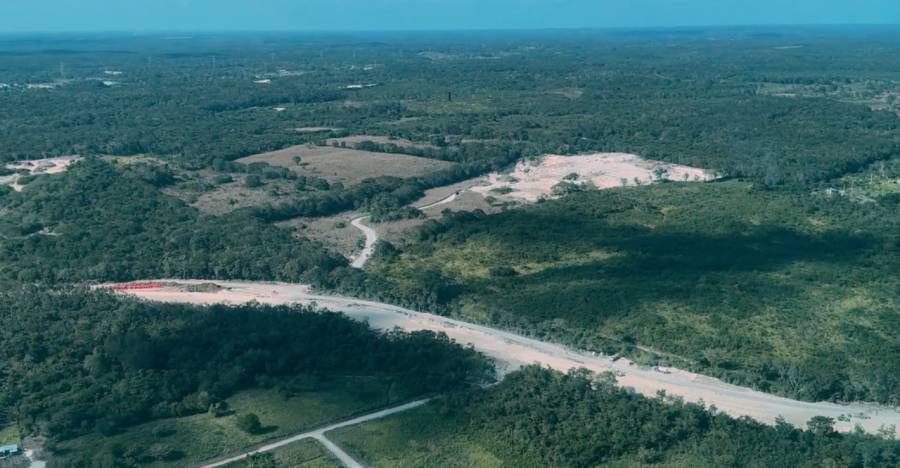 AMLO muestra avances de Tren Maya de Palenque a Canc&uacute;n