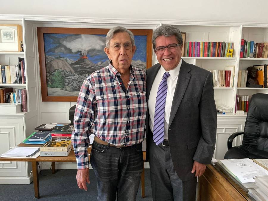 Ricardo Monreal se re&uacute;ne con Cuauht&eacute;moc C&aacute;rdenas; “la Rep&uacute;blica nos necesita”, dice