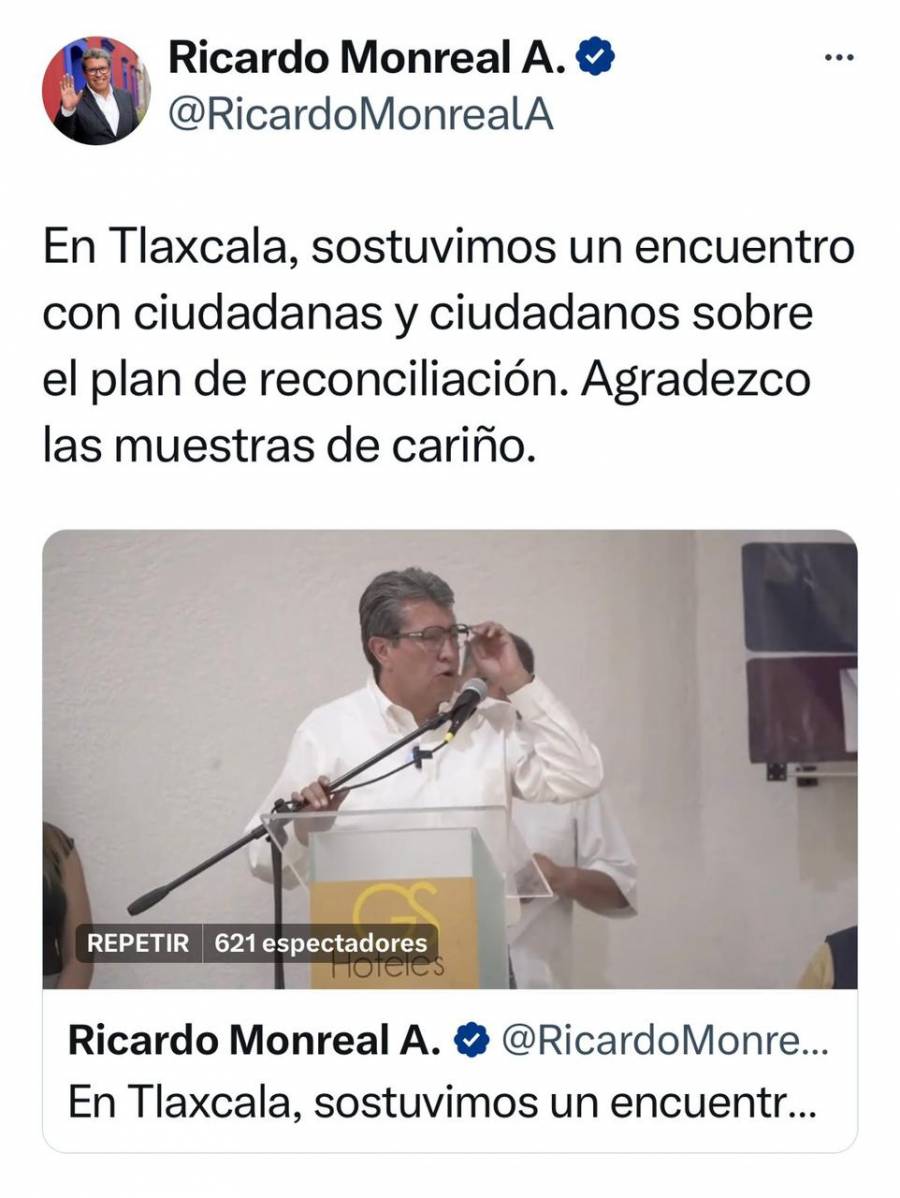 Monreal pide no minimizar a la poblaci&oacute;n oposici&oacute;n para la contienda de 2024