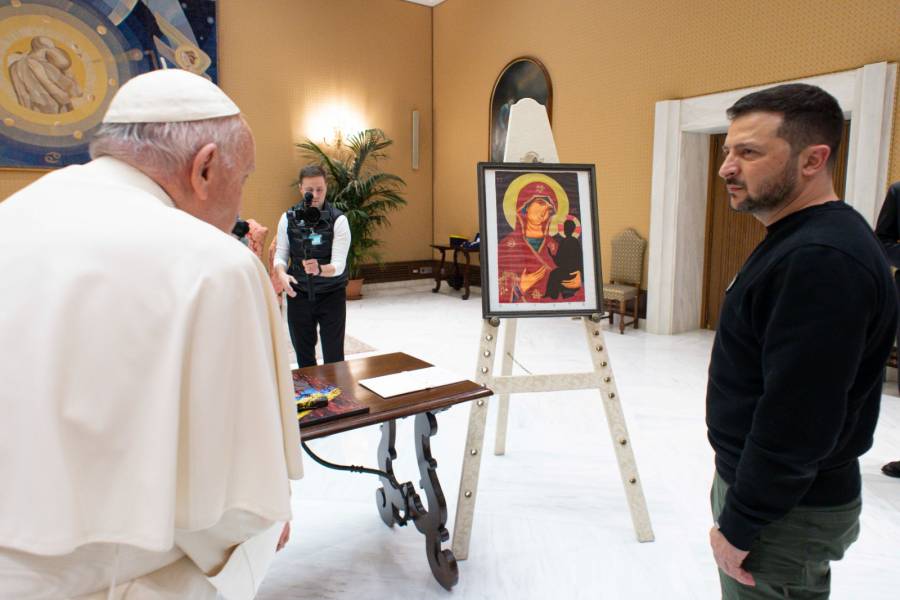 Zelenski le agradece al papa su 