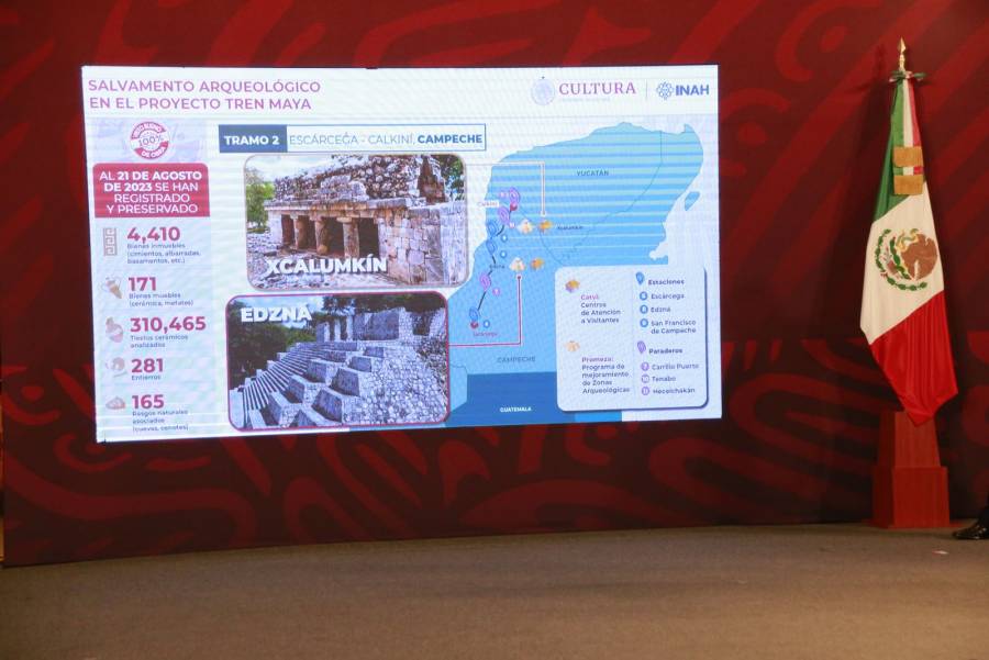 Zona arqueológica de Edzná, Campeche tiene 65% de avances en investigación