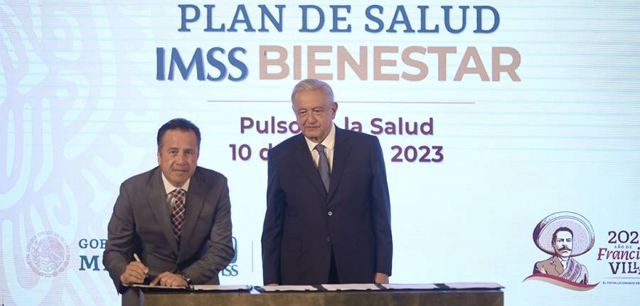 Presidente afianza acuerdo IMSS-Bienestar con 23 entidades; atender&aacute; 53.2 millones de personas sin seguridad social